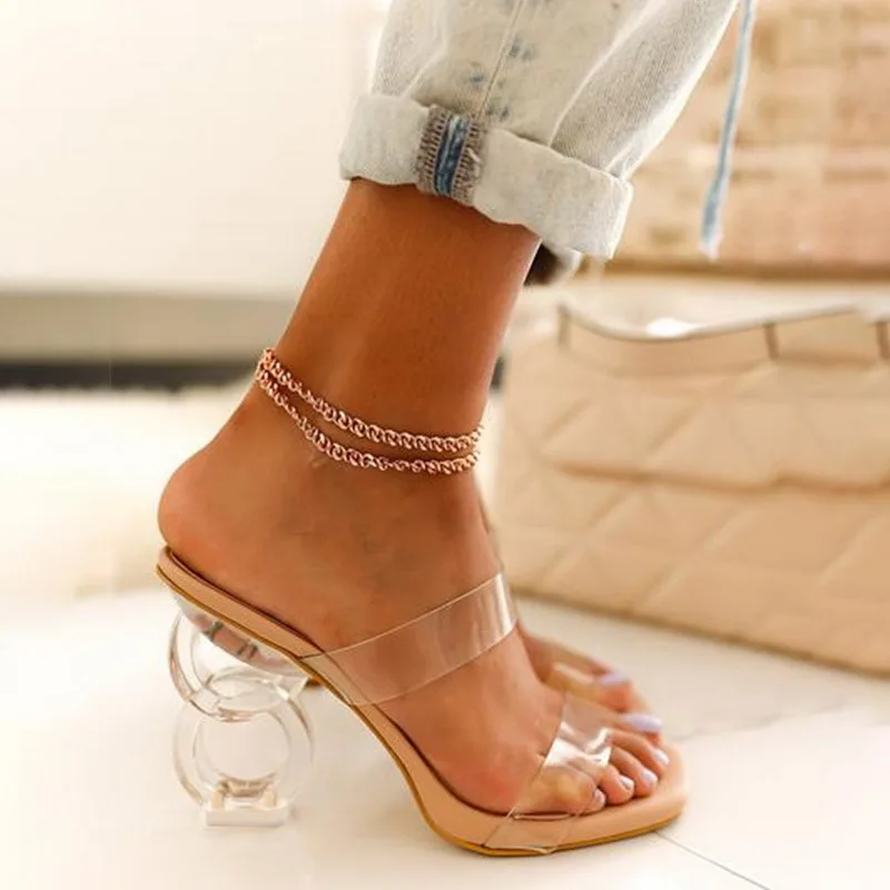 2021 New Fashion Summer Sandals PVC Crystal Open Toed High Heels Women Transparent Heel Sandals Slippers Pumps
2021 New Fashion Summer Sandals PVC Crystal Open Toed High Heels Women Transparent Heel Sandals Slippers Pumps
