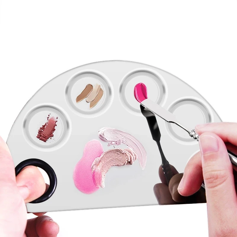 Stainless Steel Reusable Nail Art Palette Gel Polish Palette Drawing Mixed Paint Board Nail Sample Display Stand
Stainless Steel Reusable Nail Art Palette Gel Polish Palette Drawing Mixed Paint Board Nail Sample Display Stand