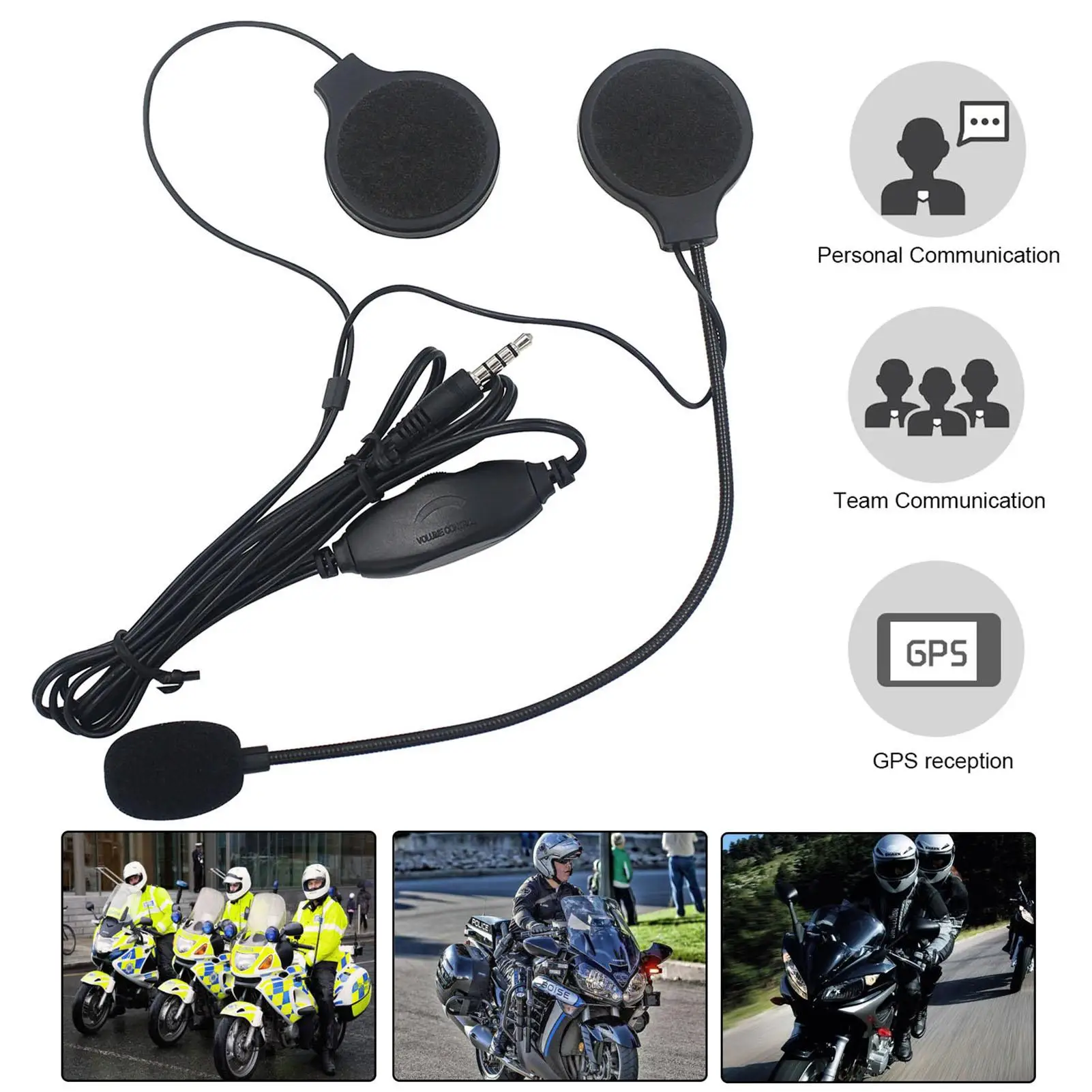 Portable Hands-free Motorcycle Helmet Earphone Interphone Motorbike Headset Headphone with Microphone for CD walkman smartphone
Portable Hands-free Motorcycle Helmet Earphone Interphone Motorbike Headset Headphone with Microphone for CD walkman smartphone