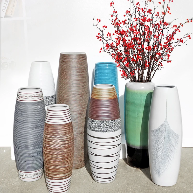 40CM Nordic Ceramic Vase Living Room Decoration Ornaments Modern vase decoration home design
40CM Nordic Ceramic Vase Living Room Decoration Ornaments Modern vase decoration home design
