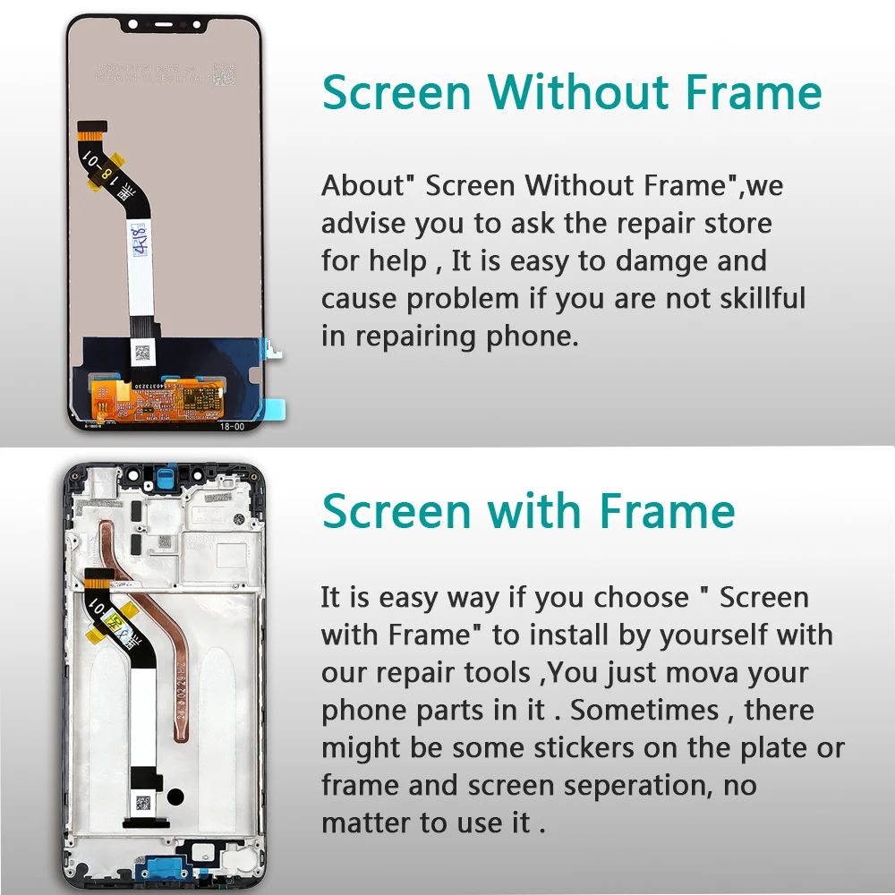 Vancca LCD Display For Xiaomi poco F1 Touch screen Digitizer Assembly Pocophone F1 Oleophobic coating and 10 MultiTouch Frame
Vancca LCD Display For Xiaomi poco F1 Touch screen Digitizer Assembly Pocophone F1 Oleophobic coating and 10 MultiTouch Frame