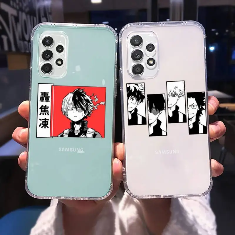My Hero Academia Anime Phone Case For Samsung A 51 50 52 12 21s 31 40 70 71 note S 20 10 21 ultra plus fe clear coque shell
My Hero Academia Anime Phone Case For Samsung A 51 50 52 12 21s 31 40 70 71 note S 20 10 21 ultra plus fe clear coque shell