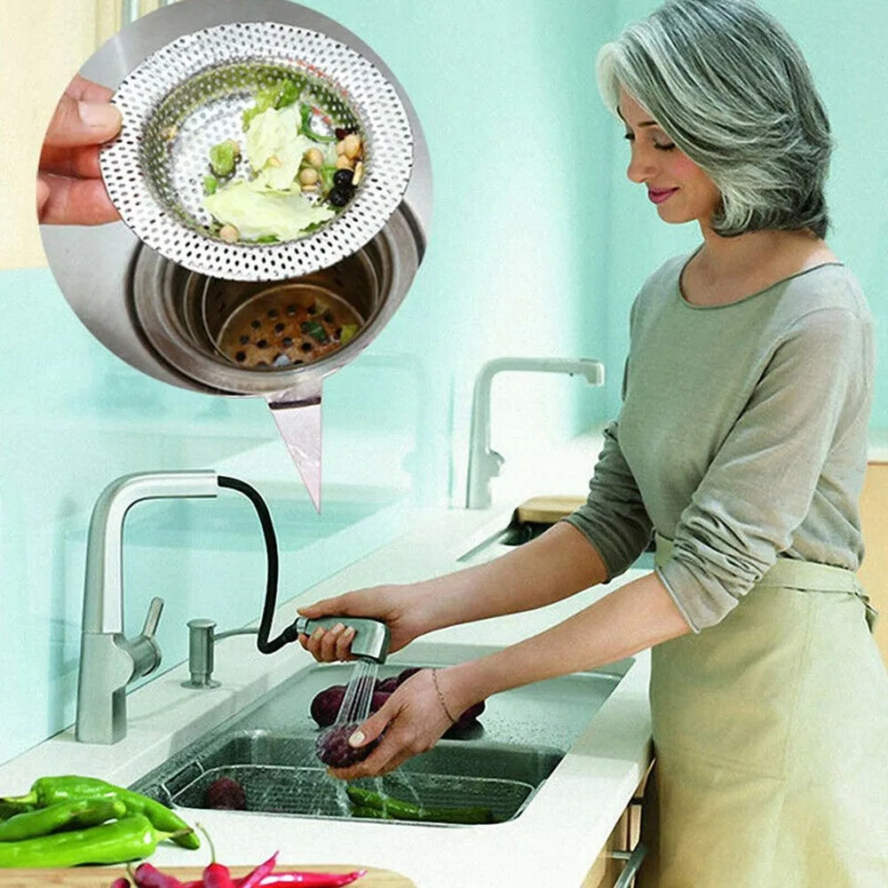 Stainless Steel Food Hair Sink Filter Pool Bathtub Bathroom Sewer Floor Drain Kitchen Anti-clog Slag Strainer Accessories
Stainless Steel Food Hair Sink Filter Pool Bathtub Bathroom Sewer Floor Drain Kitchen Anti-clog Slag Strainer Accessories