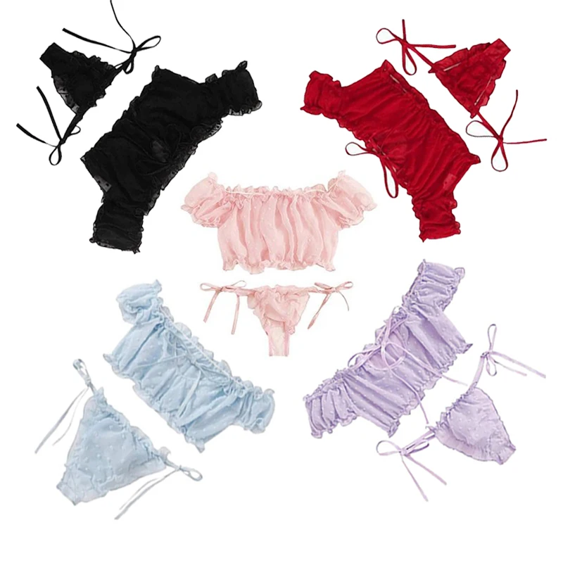 2PCS/Set Off Shoulder Lace Up Bikinis Women Sweet Casual Short Sleeve Suits Swimsuits Beachwear Bathing Suits
2PCS/Set Off Shoulder Lace Up Bikinis Women Sweet Casual Short Sleeve Suits Swimsuits Beachwear Bathing Suits