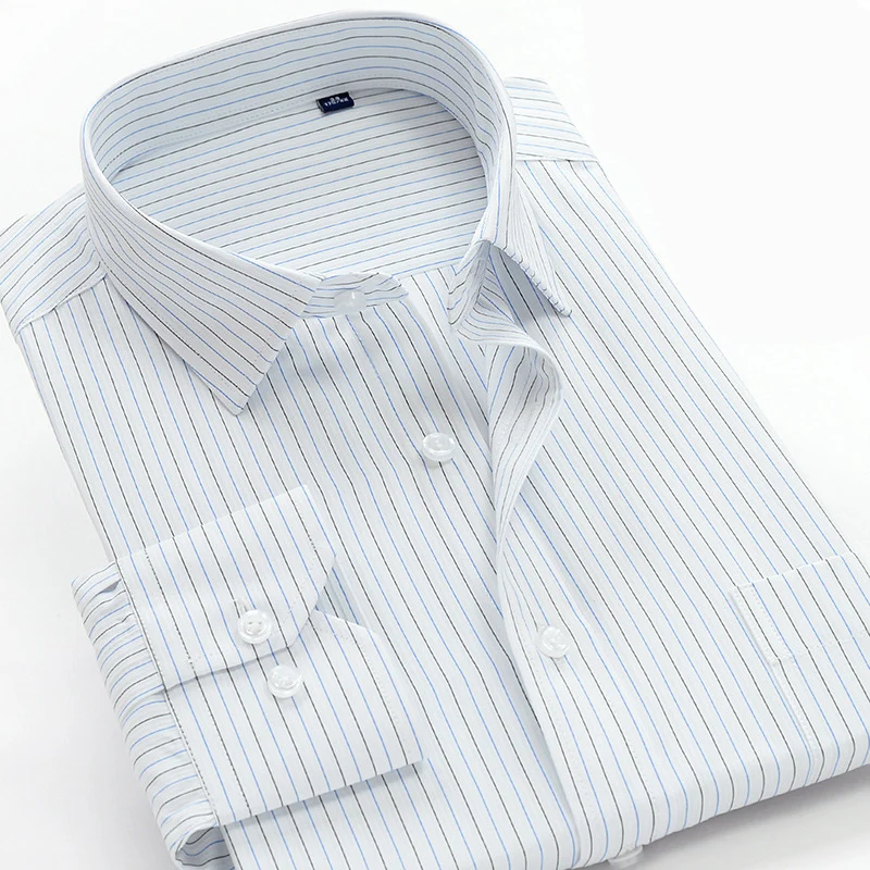 2019 Autumn New Large Size Shirt 8XL 9XL 10XL Men's Business Casual Striped Shirt Fashionable Loose Men's Shirt Brand Clothing
2019 Autumn New Large Size Shirt 8XL 9XL 10XL Men's Business Casual Striped Shirt Fashionable Loose Men's Shirt Brand Clothing