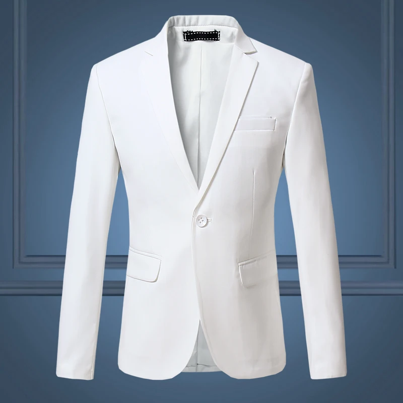 New High Quality Gentleman Men Slim Casual White Suit , Large Size Brands Men's business Casual Flow of Pure Color Blazers Men
New High Quality Gentleman Men Slim Casual White Suit , Large Size Brands Men's business Casual Flow of Pure Color Blazers Men