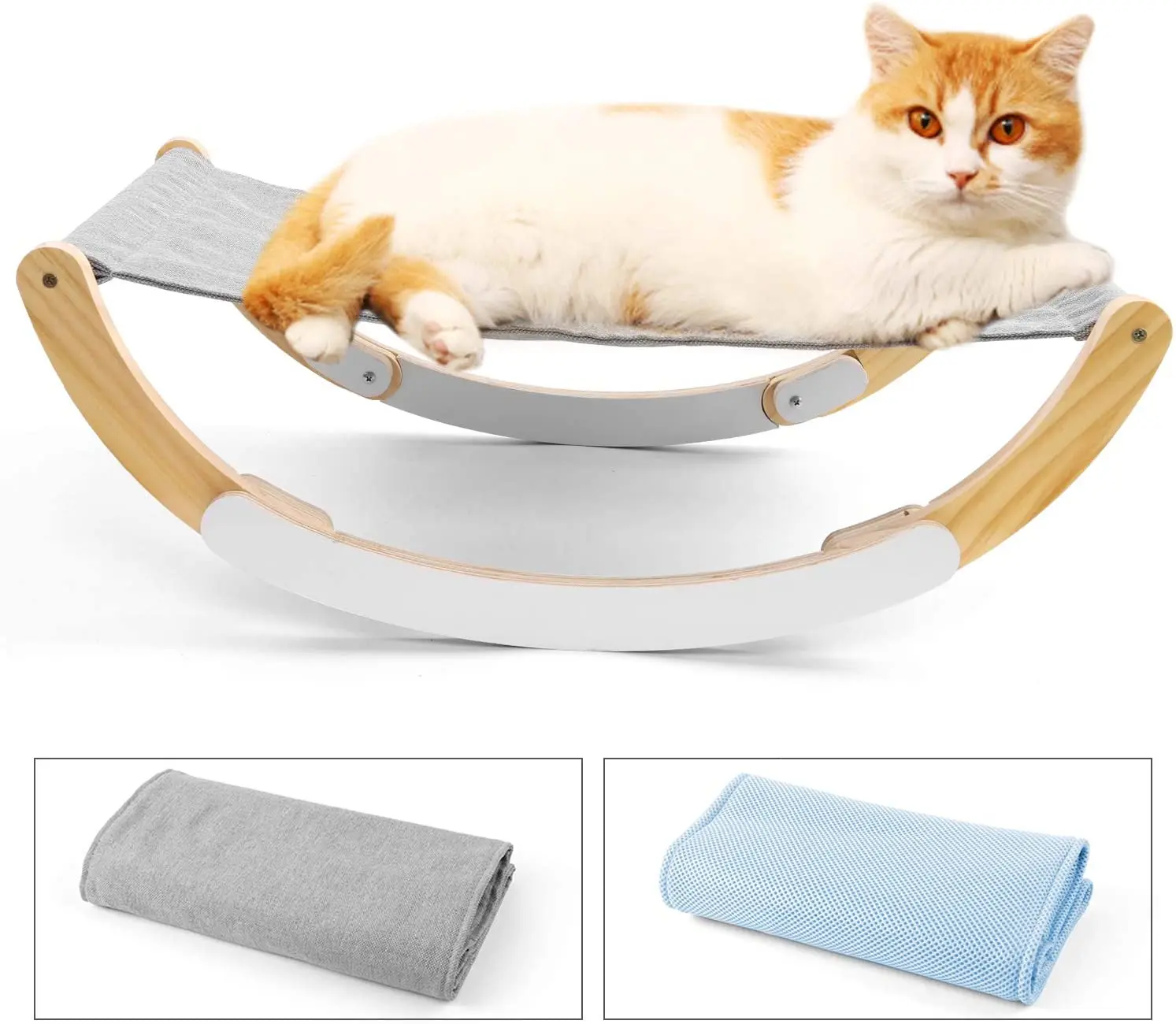 2 in 1 Pet Cradle and Hammock Cat Hammock Wooden Pet Bed Cat Bed Cats’ Furniture1
2 in 1 Pet Cradle and Hammock Cat Hammock Wooden Pet Bed Cat Bed Cats’ Furniture1