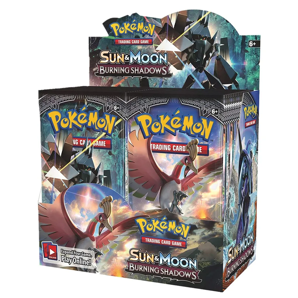 324 шт. карты Pokemon TCG: солнце и луна, сжигающие тени, герметичная коробка, игра, боевые торговые карты, детская игрушка
324 шт. карты Pokemon TCG: солнце и луна, сжигающие тени, герметичная коробка, игра, боевые торговые карты, детская игрушка