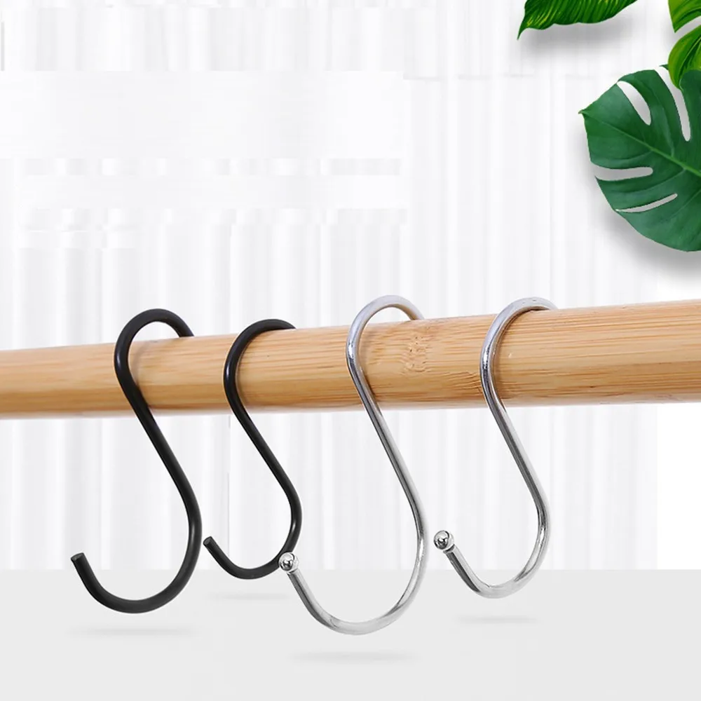 Stainless Steel S Hooks Kitchen Bedroom Multi-function Railing S Hanger Hook Clasp Holder Hooks Hanging Storage Tools
Stainless Steel S Hooks Kitchen Bedroom Multi-function Railing S Hanger Hook Clasp Holder Hooks Hanging Storage Tools
