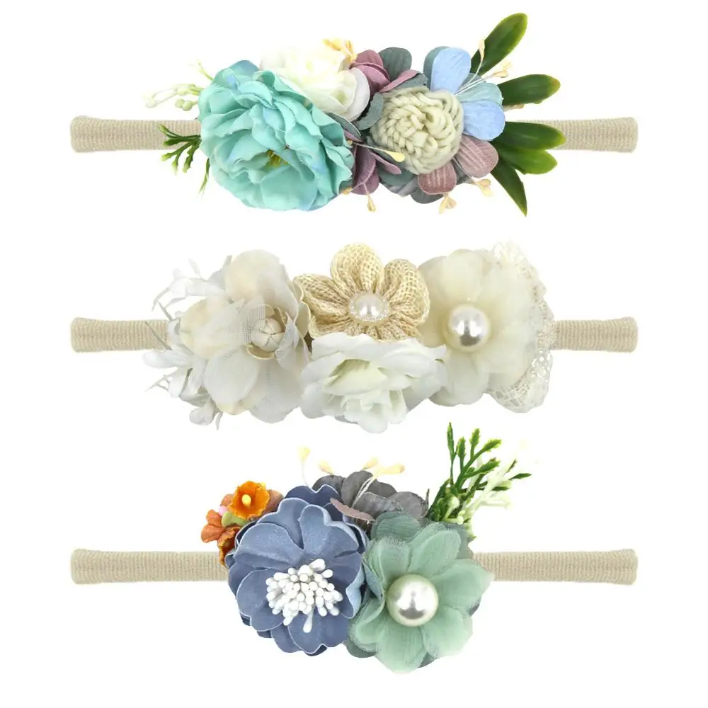 3Pcs/Lot Flower Baby Headband Newborn Elastic Nylon Hair Bands Handmade Boutique Artificial Fake Floral Headwraps Accessories 
3Pcs/Lot Flower Baby Headband Newborn Elastic Nylon Hair Bands Handmade Boutique Artificial Fake Floral Headwraps Accessories
