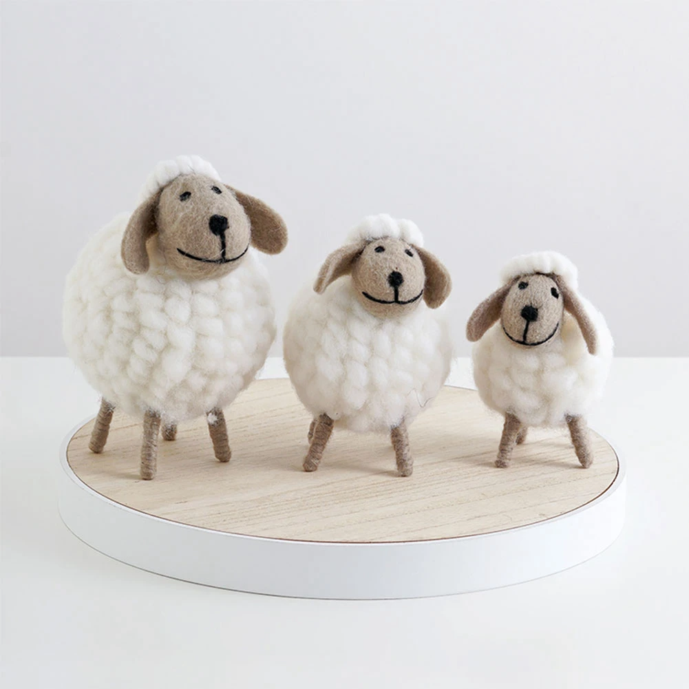Desktop Cute Toys Mini Table Ornaments Cartoon Wool Felt Sheep Lamb Decorations Home Furnishings For Gift Festival White
Desktop Cute Toys Mini Table Ornaments Cartoon Wool Felt Sheep Lamb Decorations Home Furnishings For Gift Festival White