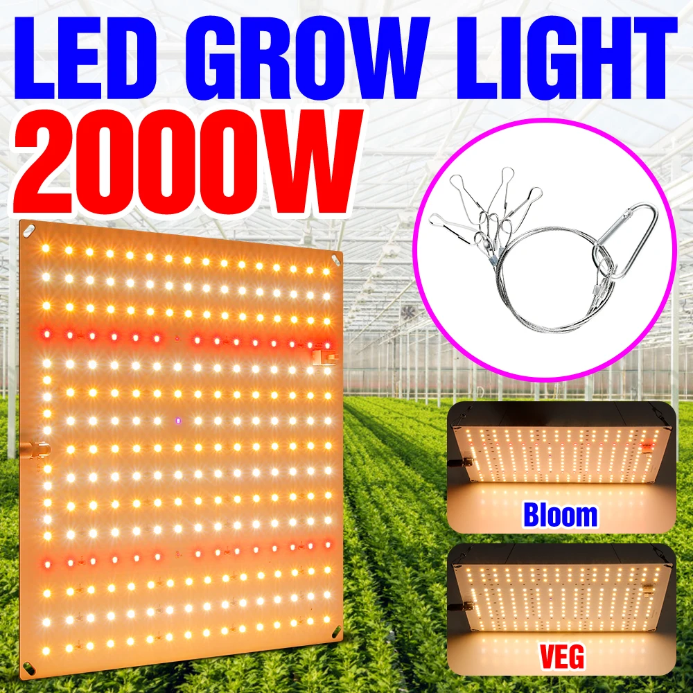 Светодиодная фитолампа полного спектра для выращивания растений, 220 В, 1500 Вт, 2000 Вт
Светодиодная фитолампа полного спектра для выращивания растений, 220 В, 1500 Вт, 2000 Вт
