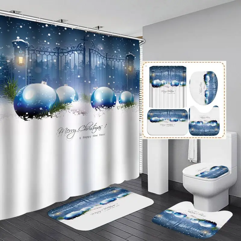 3D Shower Curtain Four Sets Digital Printing Holiday Party Multiple Styles Bathroom Decoration Add Festival Atmosphere
3D Shower Curtain Four Sets Digital Printing Holiday Party Multiple Styles Bathroom Decoration Add Festival Atmosphere