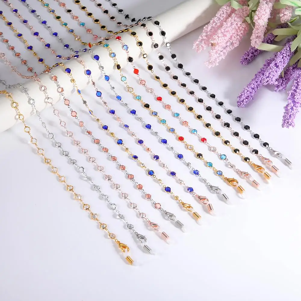 Teamer Crystal Glasses Neck Strap Chain for Women Beaded Sunglasses Chains Lanyard Eyeglasses Strap Cord Gold Color Metal Rope
Teamer Crystal Glasses Neck Strap Chain for Women Beaded Sunglasses Chains Lanyard Eyeglasses Strap Cord Gold Color Metal Rope