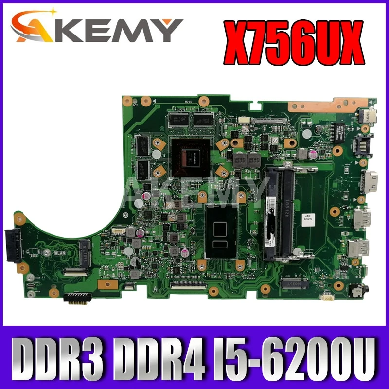90NB0A30-R00041 материнская плата для ASUS X756UX X756UW X756UQ материнская плата I5-6200U GTX950M DDR3 слот DDR4 
90NB0A30-R00041 материнская плата для ASUS X756UX X756UW X756UQ материнская плата I5-6200U GTX950M DDR3 слот DDR4
