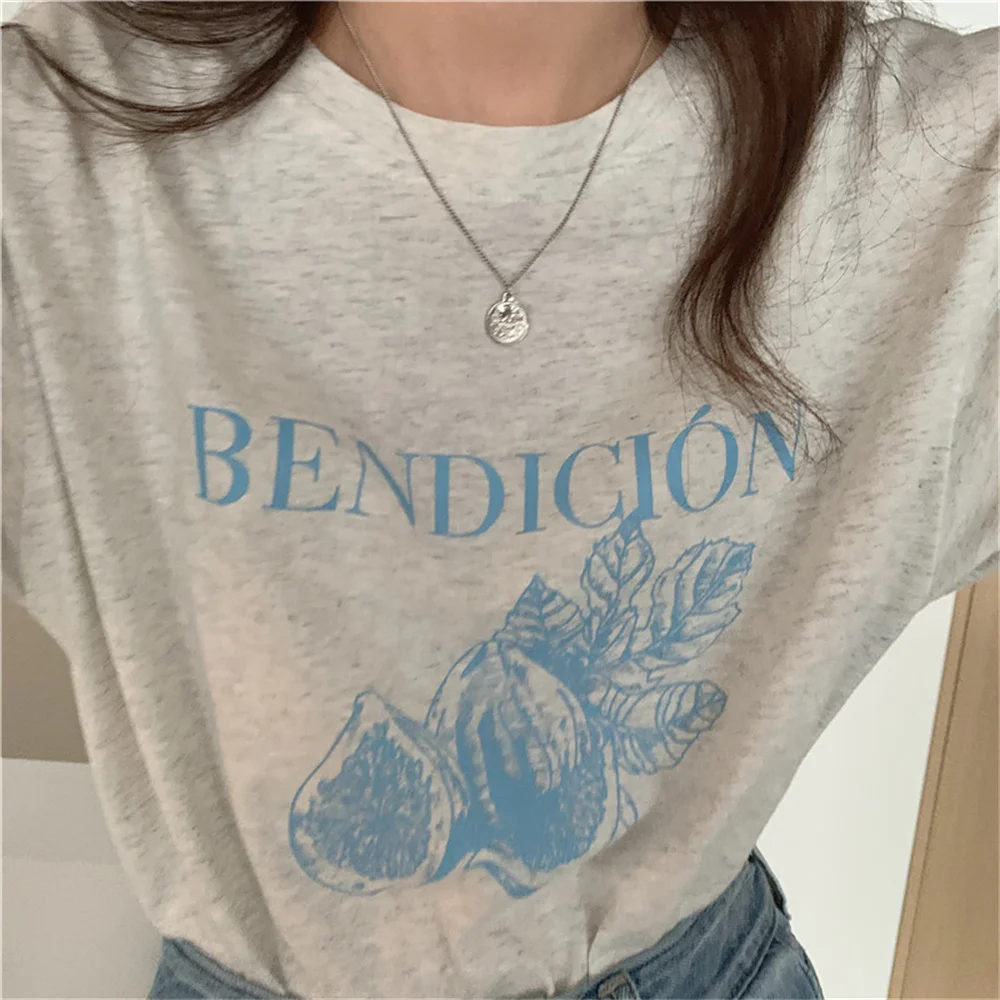 2021 Summer Basic Chic Florals Printing Tops Students Loose Tee Casual Gentle All Match Outwear Fashion T-shirts
2021 Summer Basic Chic Florals Printing Tops Students Loose Tee Casual Gentle All Match Outwear Fashion T-shirts