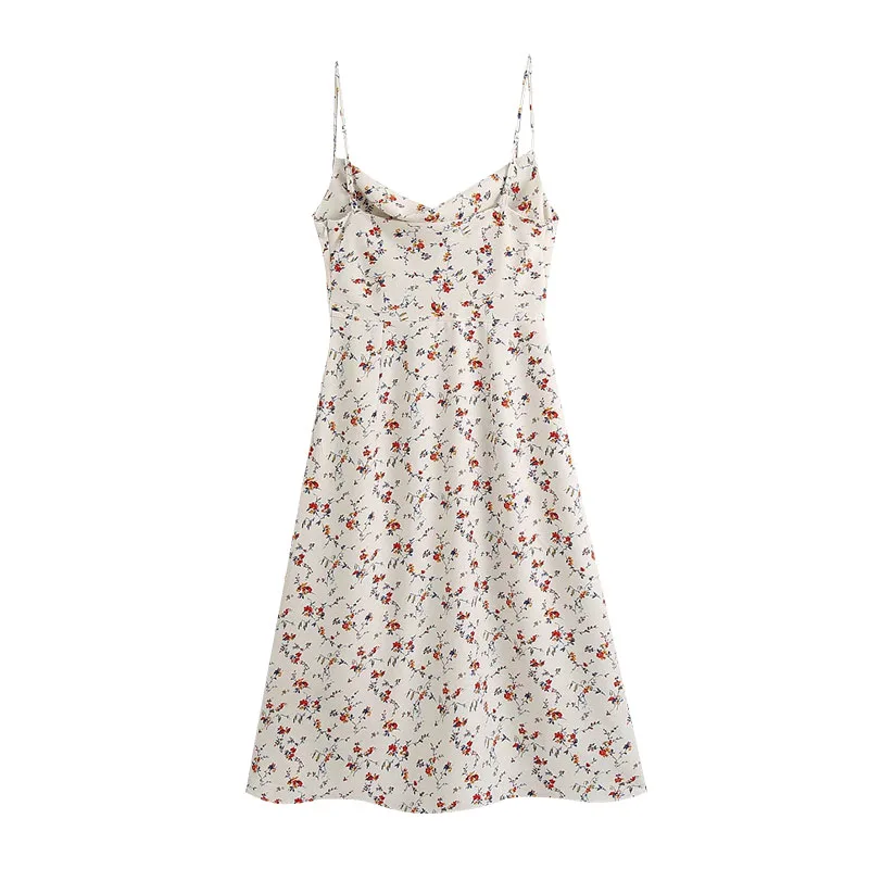 2020 Women Elegant Fashion Floral Print Midi Dress Vintage Backless Side Zipper Spaghetti Strap Dresses Girls Chic Outfits
2020 Women Elegant Fashion Floral Print Midi Dress Vintage Backless Side Zipper Spaghetti Strap Dresses Girls Chic Outfits