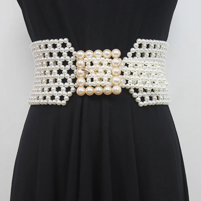 SeeBeautiful Man-made Pearl Woven Hollow Waist Seal Wide Belt Square Pin Buckle Girdle Women New Fashion 2021 SummerE957
SeeBeautiful Man-made Pearl Woven Hollow Waist Seal Wide Belt Square Pin Buckle Girdle Women New Fashion 2021 SummerE957