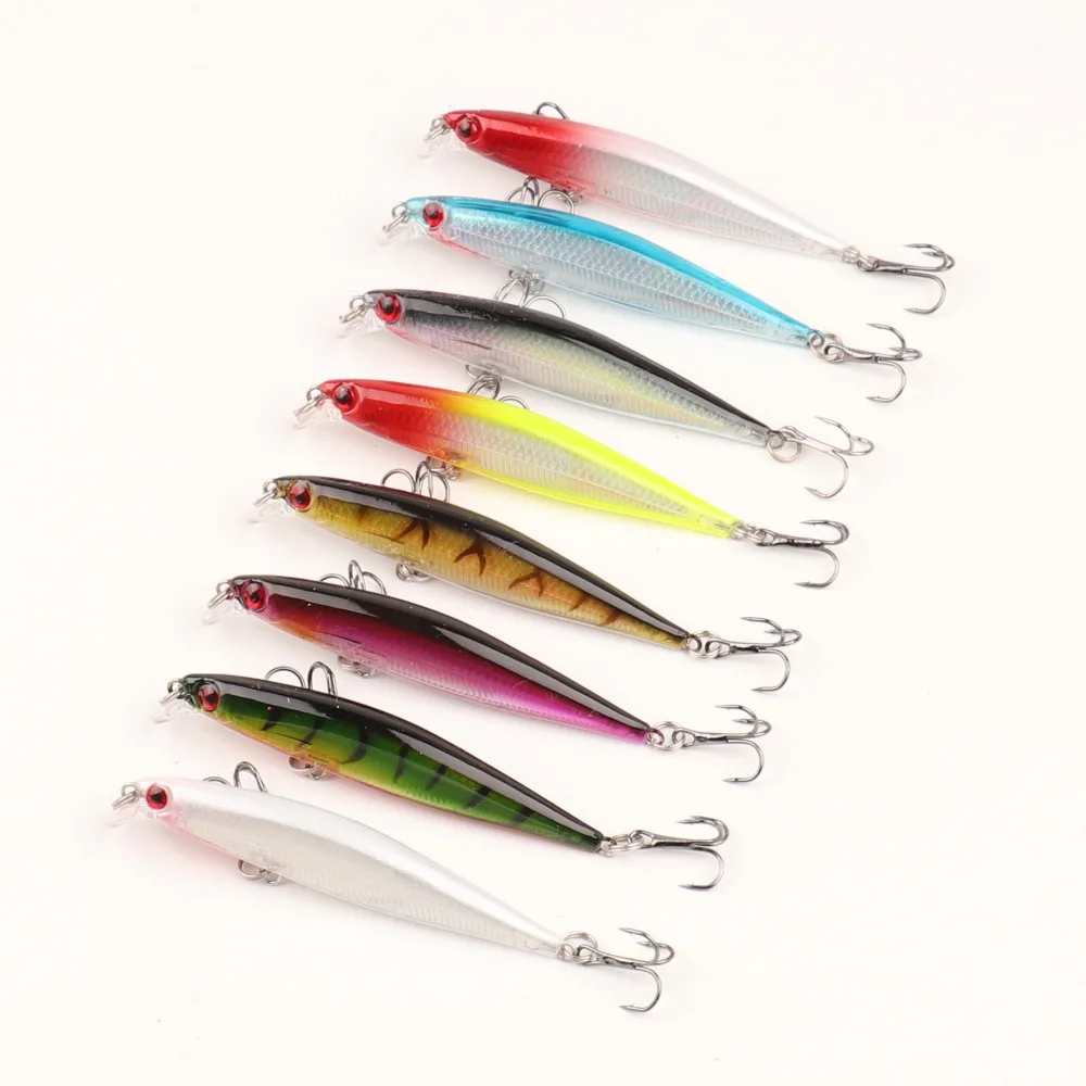 8pcs Fishing Lures Minnow Hard Bait Isca Artificial Bait Slow Sink Fishing Wobblers Bass Perch 8cm 5.5g
8pcs Fishing Lures Minnow Hard Bait Isca Artificial Bait Slow Sink Fishing Wobblers Bass Perch 8cm 5.5g