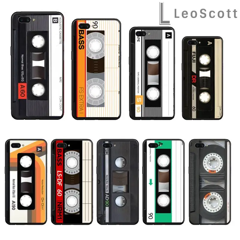 

Retro Cassette Tape music Phone Cases For OPPO R9 R11 R15 R17 RENO Realme S PLUS Normal 2z 3 5 C2 pro cover funda coque