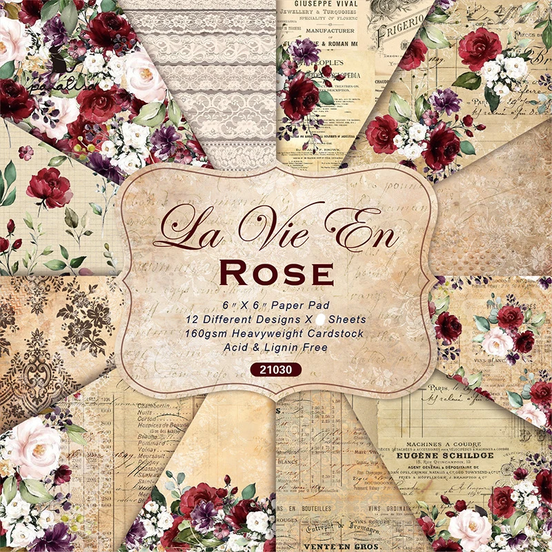ZFPARTY 12pcs 6" Single-side Printed Rose pattern creative papercraft art paper handmade scrapbooking kit set book
ZFPARTY 12pcs 6" Single-side Printed Rose pattern creative papercraft art paper handmade scrapbooking kit set book