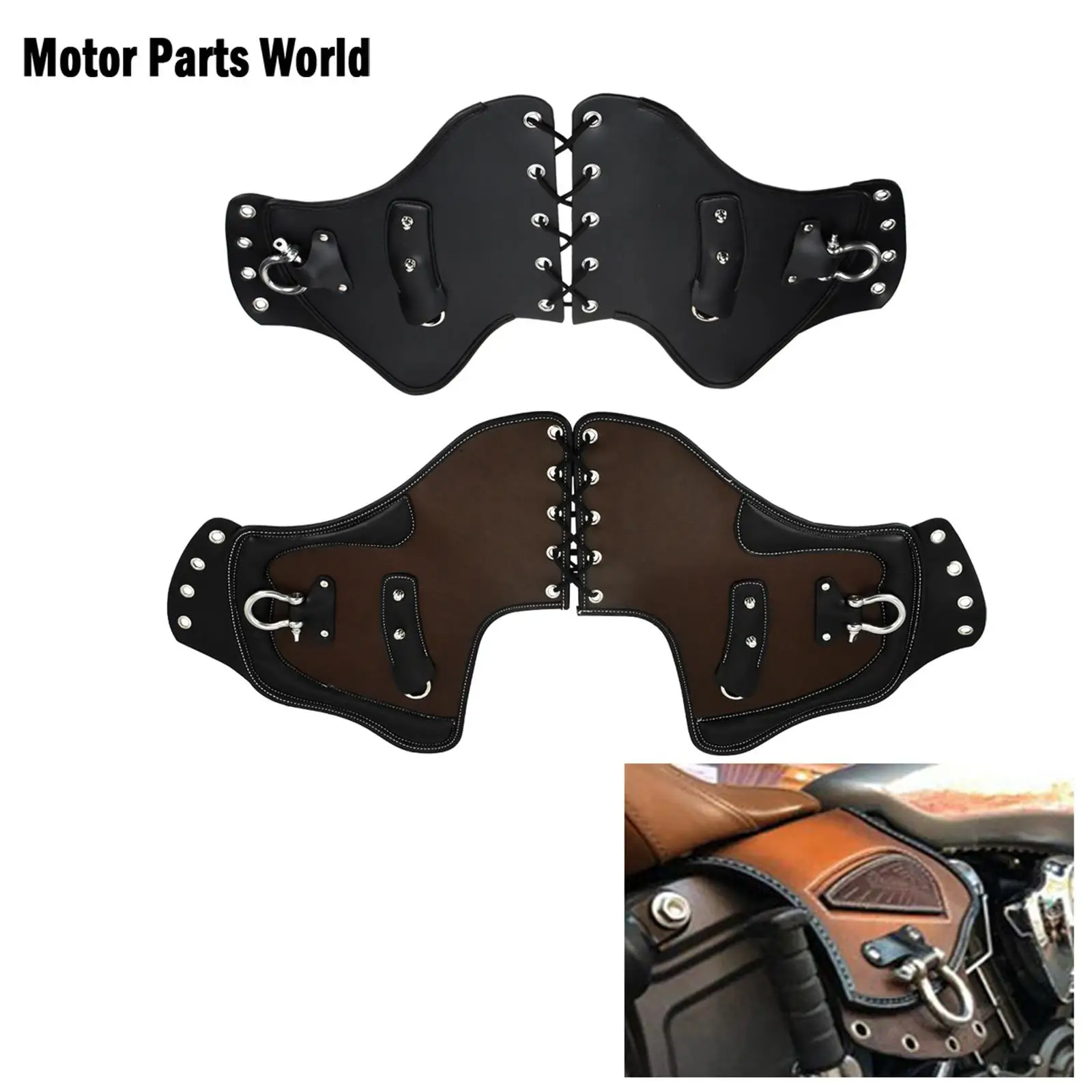 Universal Motorcycle Heat Saddle Shield Deflectors Raised Studs Black/Brown PU Leather For Harley Touring Dyna Softail Sportster
Universal Motorcycle Heat Saddle Shield Deflectors Raised Studs Black/Brown PU Leather For Harley Touring Dyna Softail Sportster