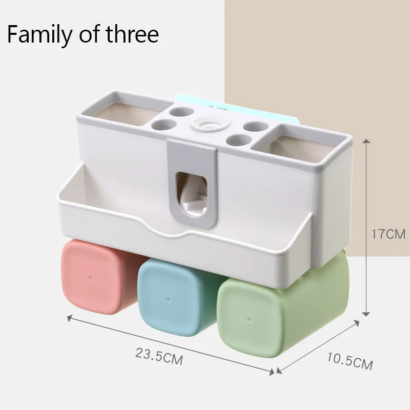 Toothbrush holder, bathroom shelf, punch-free wall suction toilet wash set, automatic toothpaste squeeze
Toothbrush holder, bathroom shelf, punch-free wall suction toilet wash set, automatic toothpaste squeeze