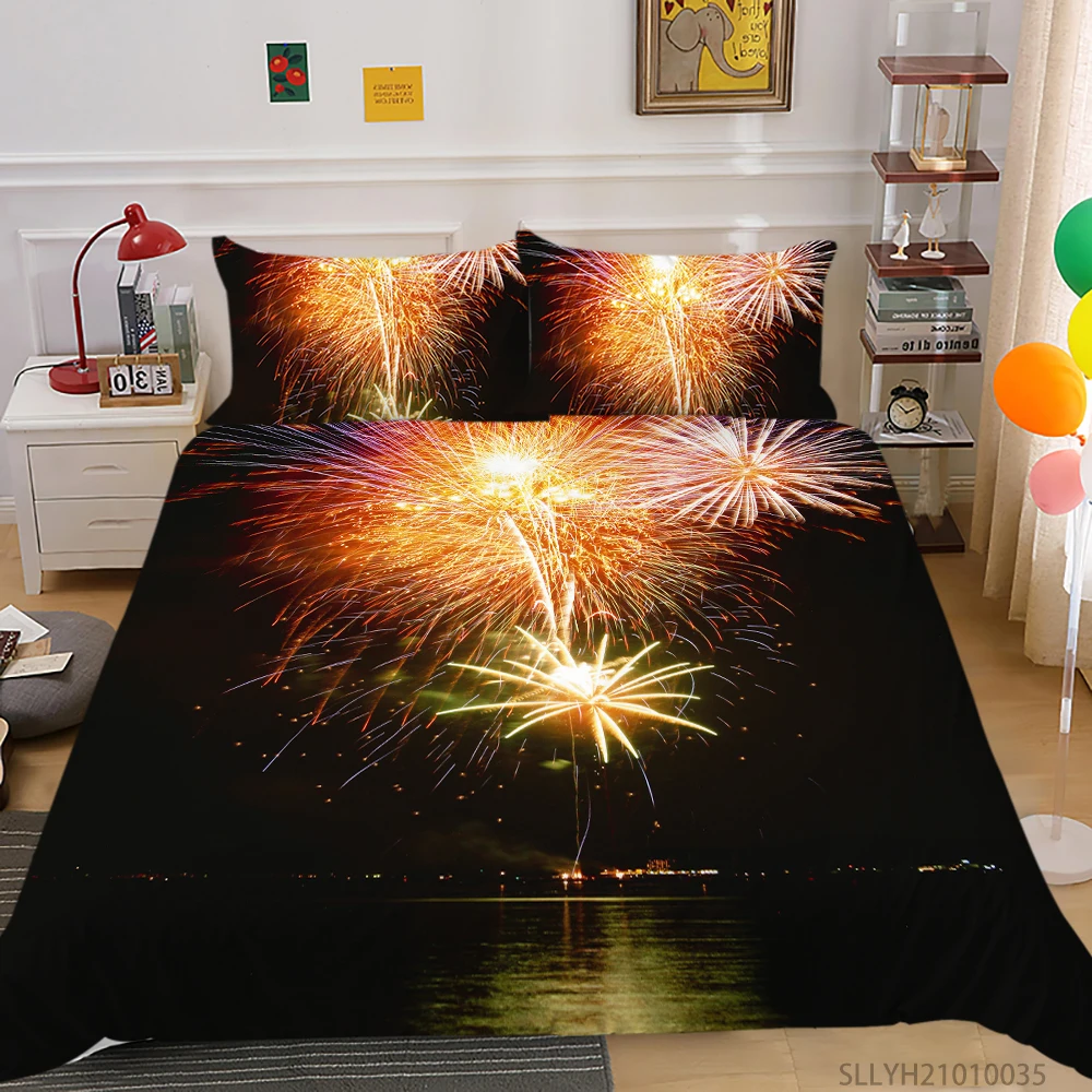 3D Fireworks Duvet Cover Set Queen Size Bedding Set King Full Double Single Creative Bed Set Pillowcase 2/3 Pcs Dropship
3D Fireworks Duvet Cover Set Queen Size Bedding Set King Full Double Single Creative Bed Set Pillowcase 2/3 Pcs Dropship