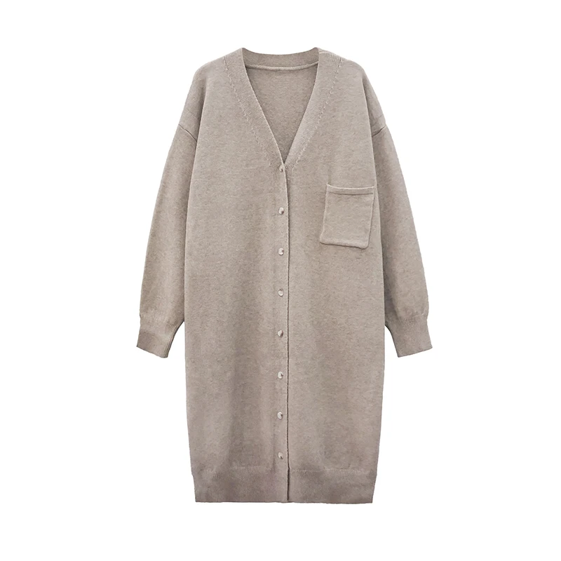 REALEFT 2020 New Autumn Winter Stylish Oversized Women's Long Cardigans Knitted Buttons Chic Sweaters Outwear Female Pocket
REALEFT 2020 New Autumn Winter Stylish Oversized Women's Long Cardigans Knitted Buttons Chic Sweaters Outwear Female Pocket