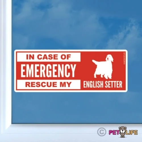Для чехла аварийной спасательной My English Setter стикер винил-собака v2 левеллин