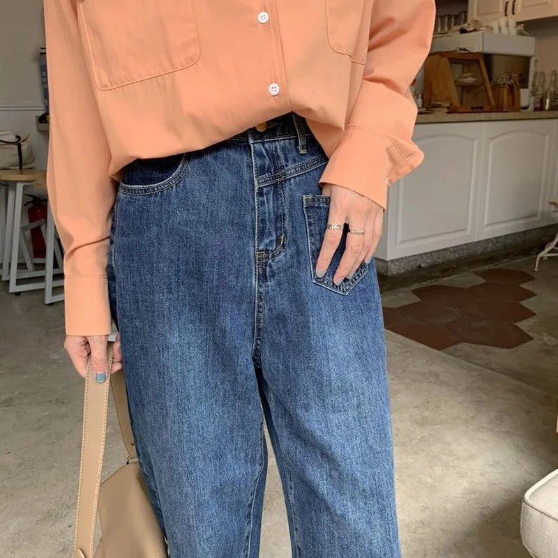 Denim Jeans for Women Retro Pockets Design Loose Harajuku Oversized Teens Full Length Trouser All-match Street Ins Female Bottom
Denim Jeans for Women Retro Pockets Design Loose Harajuku Oversized Teens Full Length Trouser All-match Street Ins Female Bottom
