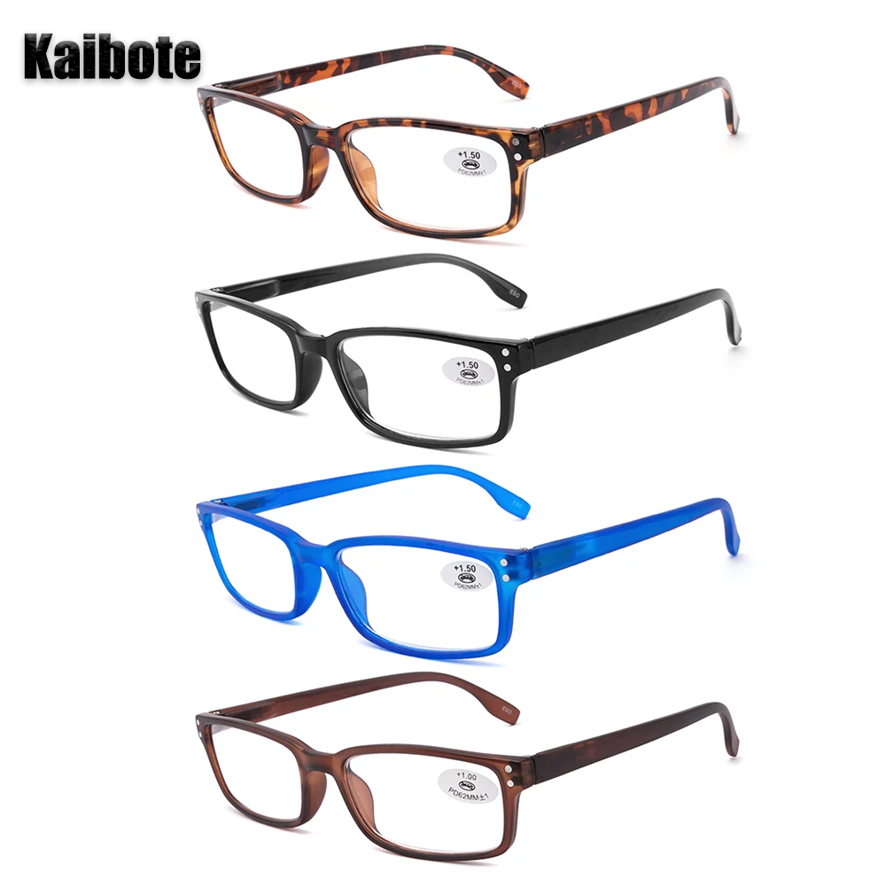 KBT 4 Pairs Classic Men Reading Glasses High Quality Rectangular Frame Spring Hinge Reader Male Eyewear Presbyopic Eyeglasses
KBT 4 Pairs Classic Men Reading Glasses High Quality Rectangular Frame Spring Hinge Reader Male Eyewear Presbyopic Eyeglasses