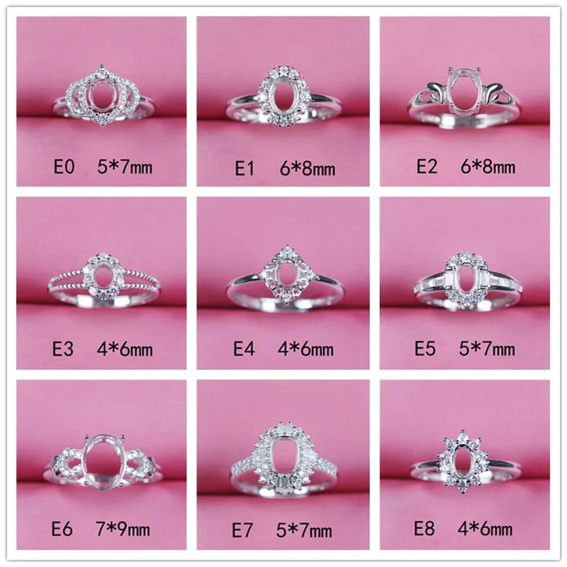 Ring Settings blank with prongs without stones jewelry making diy 925 silver oval shape women adjustable EFG
Ring Settings blank with prongs without stones jewelry making diy 925 silver oval shape women adjustable EFG