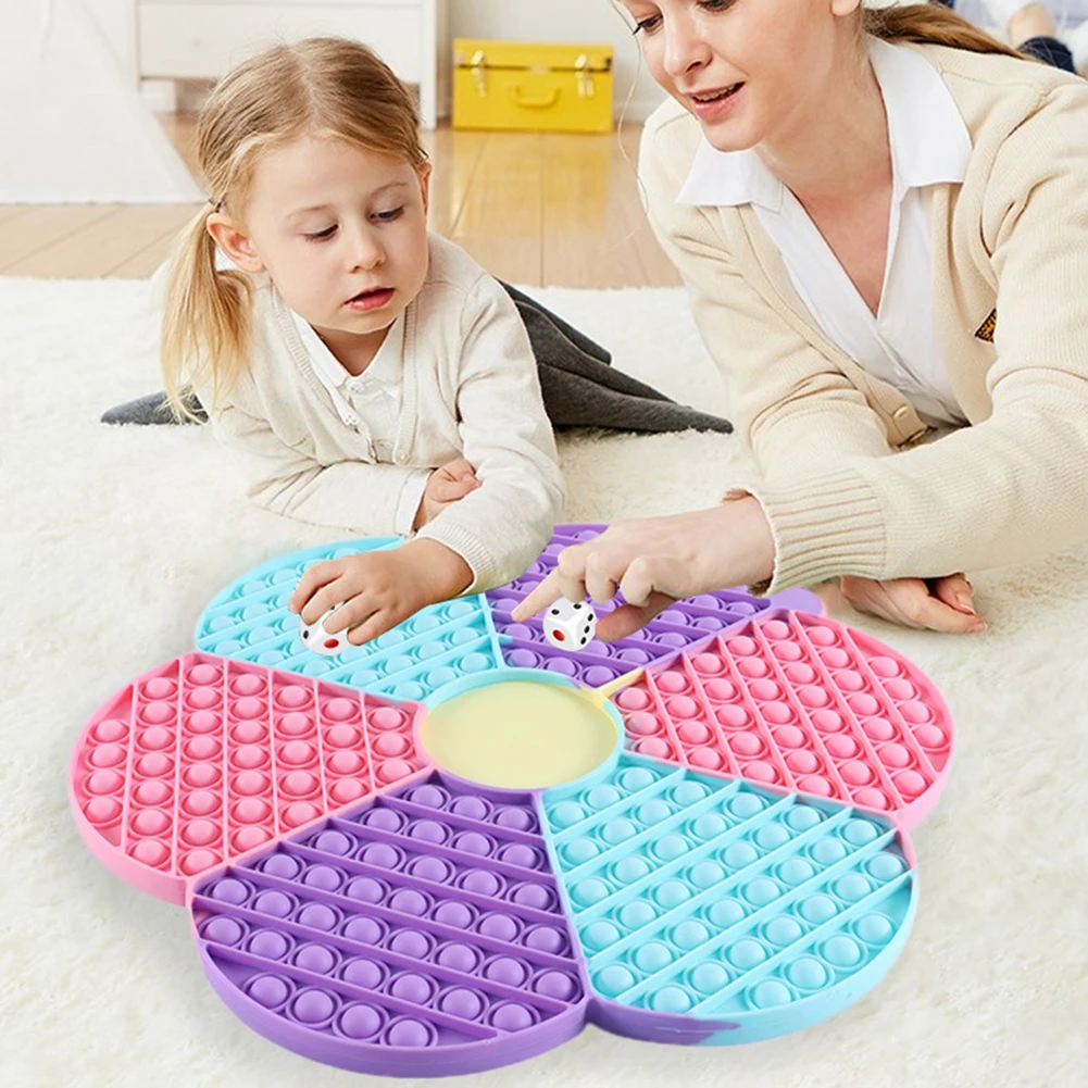 Silicone Chessboard Push Bubble Sensory Toy Flower ShapedAnti-stress Relaxing Toy Autism Stress Relieve Game for Adults
Silicone Chessboard Push Bubble Sensory Toy Flower ShapedAnti-stress Relaxing Toy Autism Stress Relieve Game for Adults