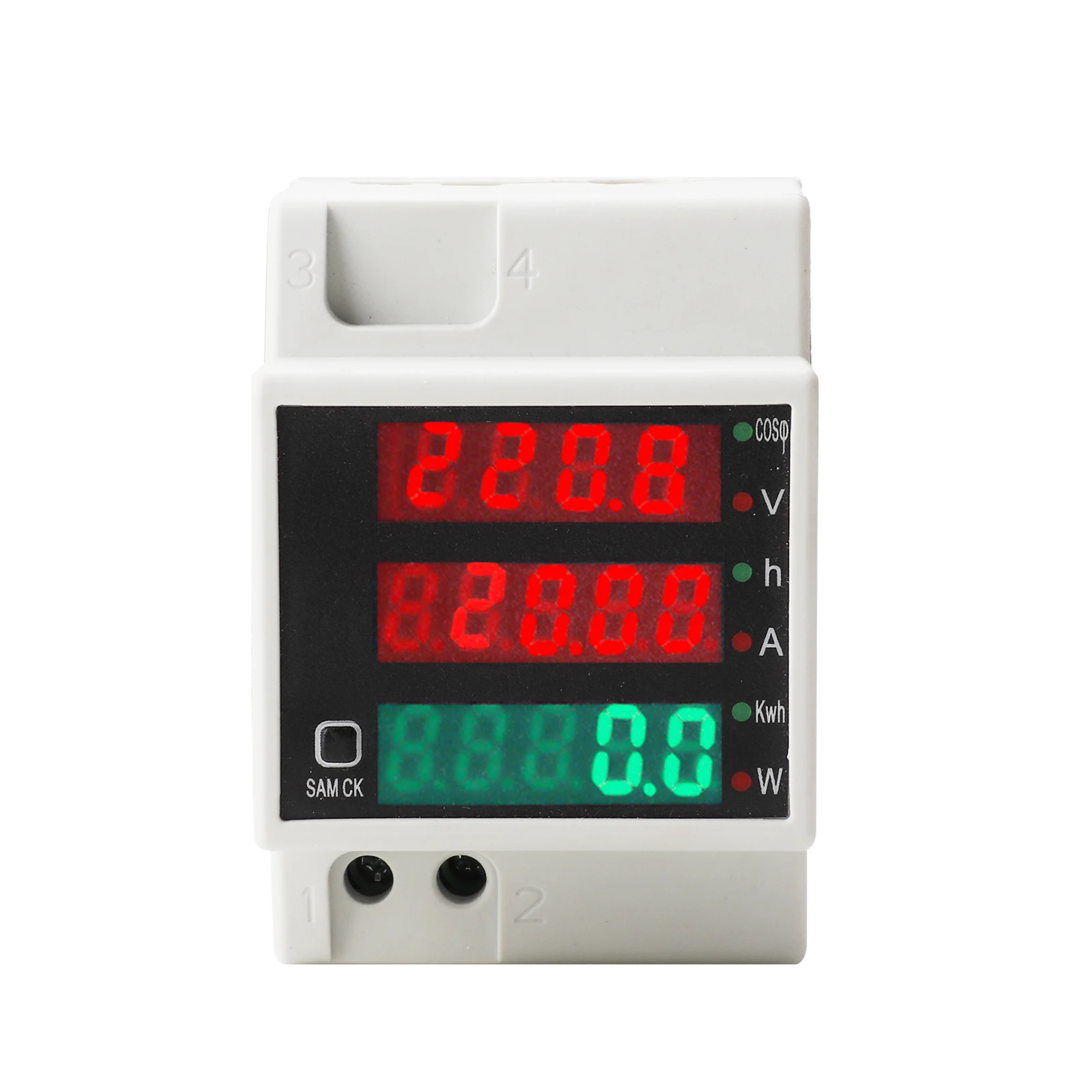 AC80-300V 100A Energy Meter DIN Rail Multimeter Electric Power Meter kWh AC Voltage Current Power Factor Tester Ammete Voltmeter
AC80-300V 100A Energy Meter DIN Rail Multimeter Electric Power Meter kWh AC Voltage Current Power Factor Tester Ammete Voltmeter