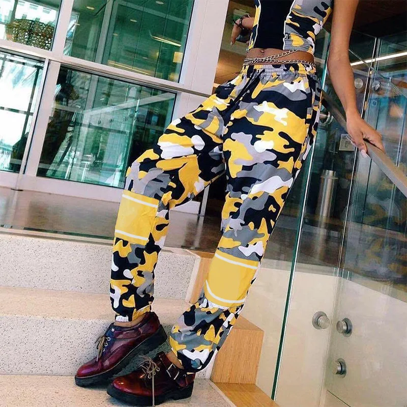 Camouflage Contrast High Waisted Casual Pants Fall 2020 New Fashion Loose Stitched Lace Up Harun Leggings Street Style Plus Size
Camouflage Contrast High Waisted Casual Pants Fall 2020 New Fashion Loose Stitched Lace Up Harun Leggings Street Style Plus Size