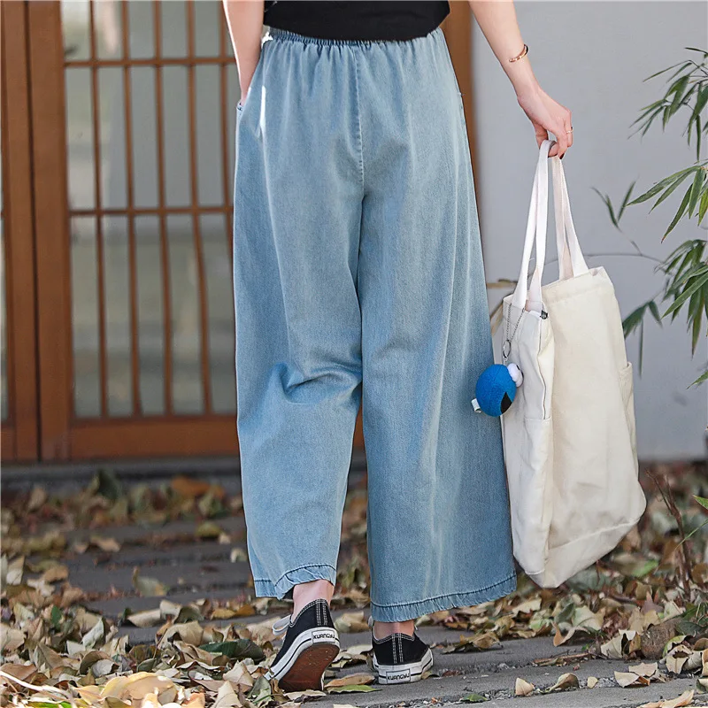 Mom Jeans High Waist Summer Outfits For Women 2021 Baggy Wide Leg Denim Pants Soft Thin Korean Fashion Style Ankle Length Ladies
Mom Jeans High Waist Summer Outfits For Women 2021 Baggy Wide Leg Denim Pants Soft Thin Korean Fashion Style Ankle Length Ladies