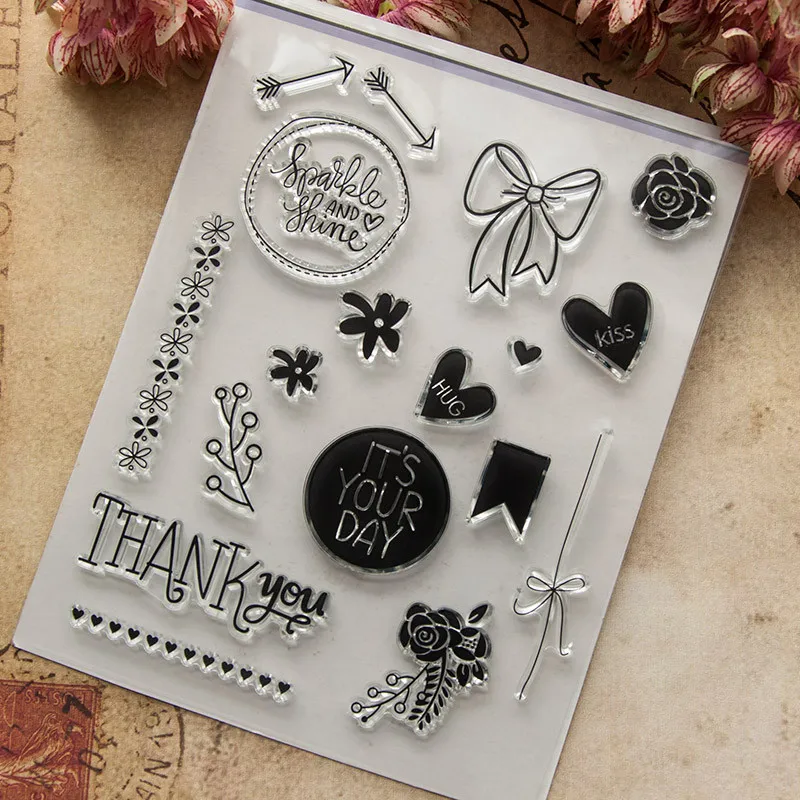 Clear Stamp Of Bow Flower Badge Rose Arrow Letter Lace Heart Leaf For Scrapbooking Paper Handbook DIY Cling Seal
Clear Stamp Of Bow Flower Badge Rose Arrow Letter Lace Heart Leaf For Scrapbooking Paper Handbook DIY Cling Seal
