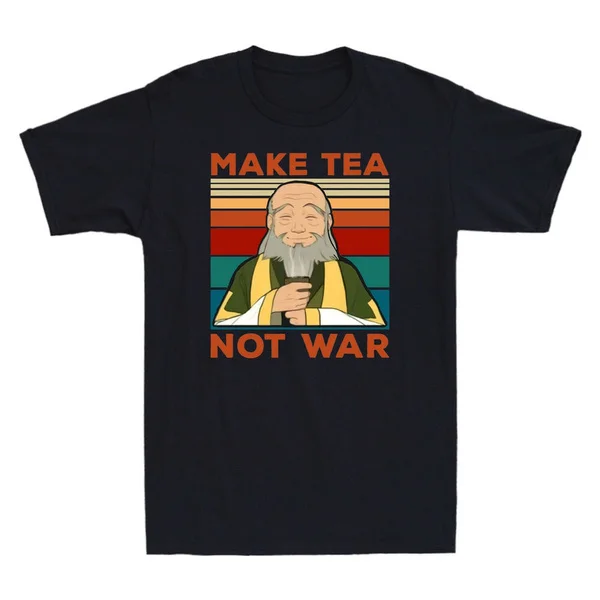 Make Tea Not War Funny Uncle Iroh Vintage Men's Cotton Short Sleeve T-Shirt shirt
Make Tea Not War Funny Uncle Iroh Vintage Men's Cotton Short Sleeve T-Shirt shirt