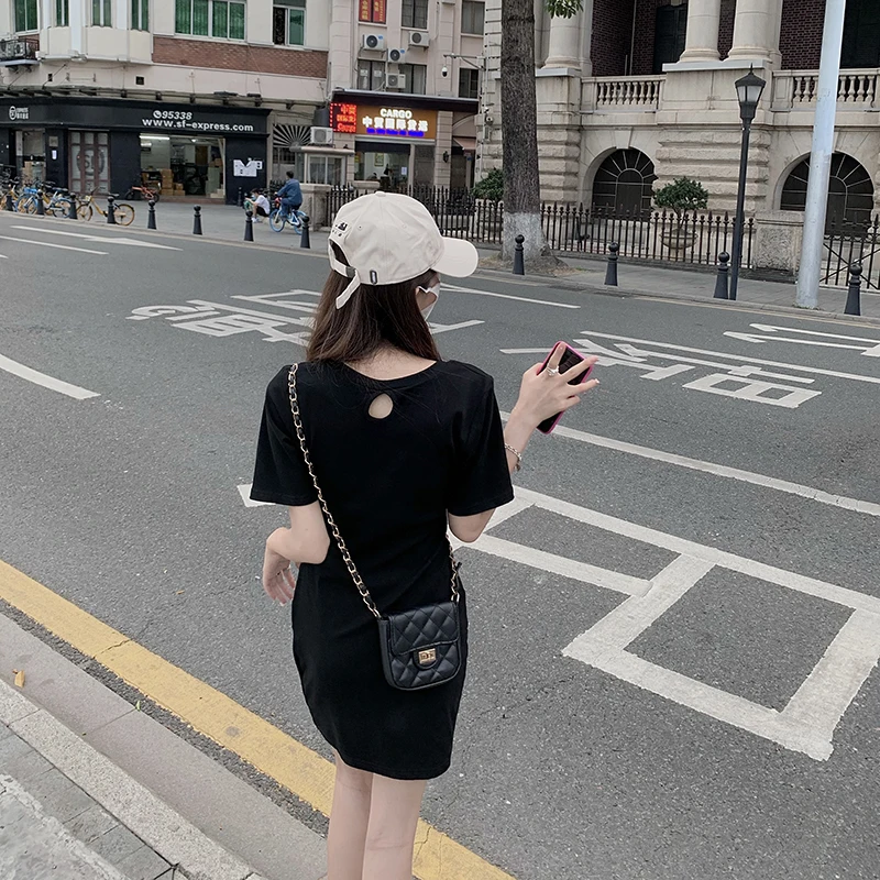 COIGARSAM Brief Women dress High Waist Dresses Black Gray 13358
COIGARSAM Brief Women dress High Waist Dresses Black Gray 13358