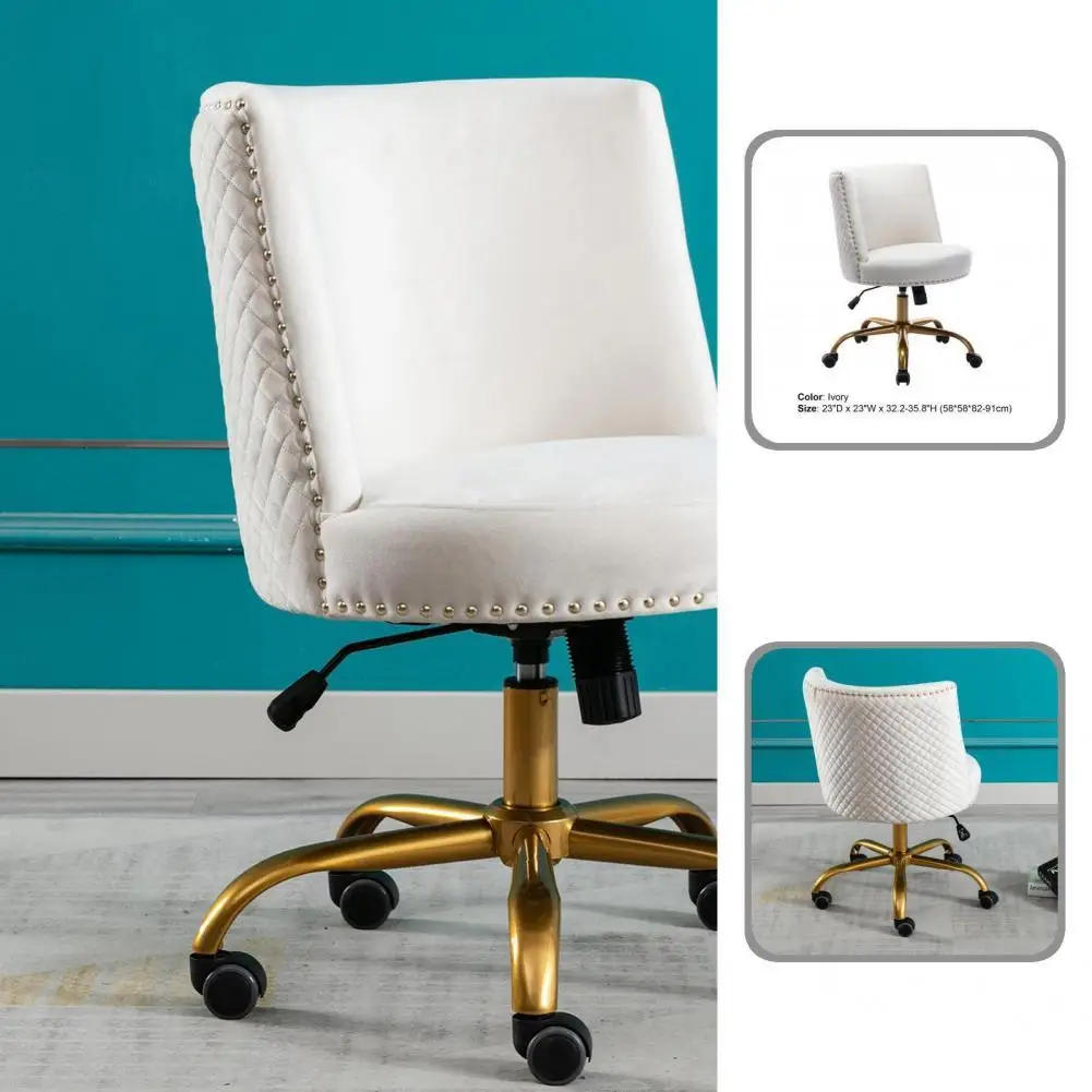 Superior Sponges Practical Vanity Chair with 360 Degree Swivel Roll Smoothly Tufted Back Chair Ergonomic Design for Study
Superior Sponges Practical Vanity Chair with 360 Degree Swivel Roll Smoothly Tufted Back Chair Ergonomic Design for Study
