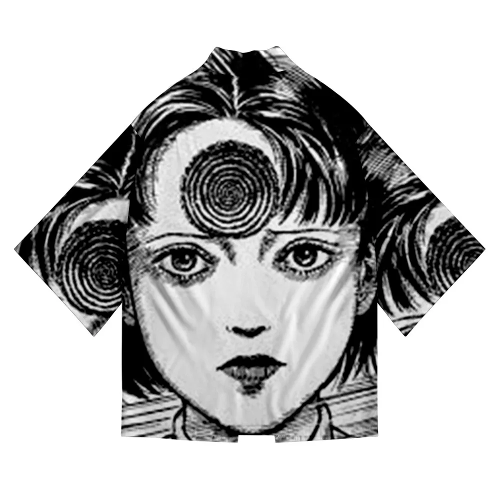 Hot Anime Junji Ito 3D Japanese Kimono Haori Yukata Cosplay Fashion Casual Fashion men womens Short Sleeve Streetwear Shirt tops
Hot Anime Junji Ito 3D Japanese Kimono Haori Yukata Cosplay Fashion Casual Fashion men womens Short Sleeve Streetwear Shirt tops