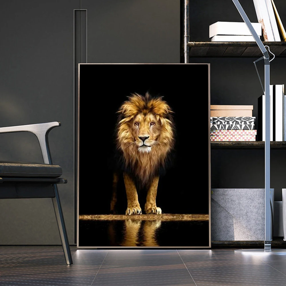 Lion In The Dark Canvas Art Posters and Prints Animals Wall Art Decorative Pictures African Lion Canvas Painting Home Room Decor
Lion In The Dark Canvas Art Posters and Prints Animals Wall Art Decorative Pictures African Lion Canvas Painting Home Room Decor