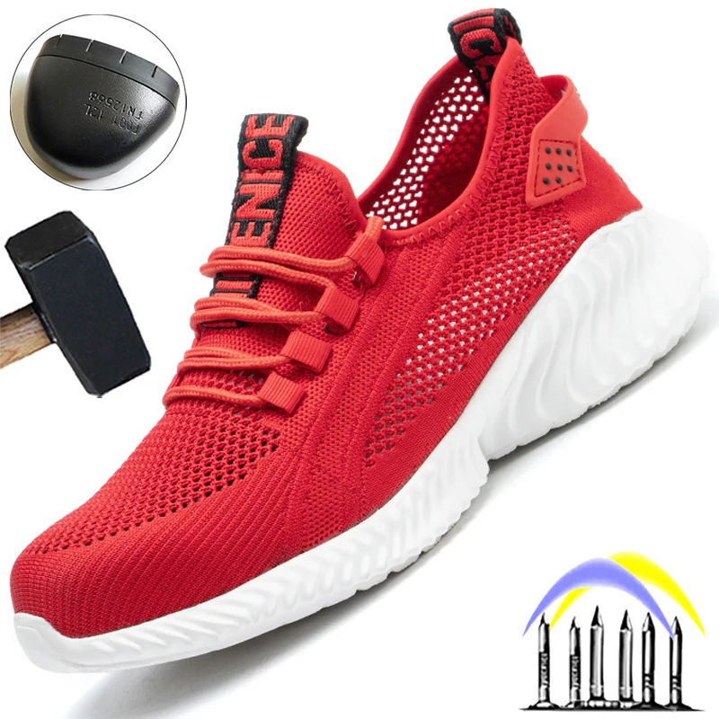 Ladies and men's work safety shoes, safety boots, breathable lightweight work steel-toed shoes, indestructible protective shoes
Ladies and men's work safety shoes, safety boots, breathable lightweight work steel-toed shoes, indestructible protective shoes