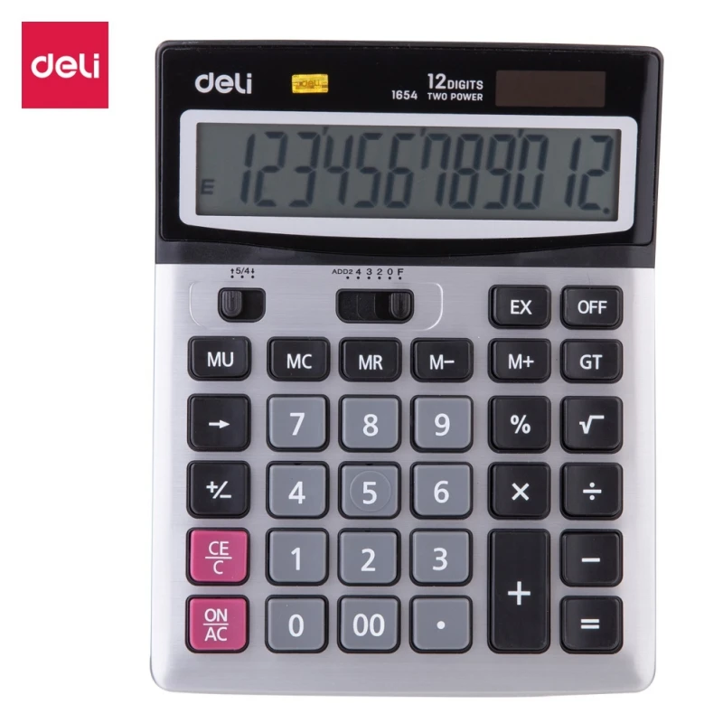 Deli Desktop Calculator 12-digit Widescreen Display to Meet Daily Large-scale computing Needs, Large Screen and Fonts
Deli Desktop Calculator 12-digit Widescreen Display to Meet Daily Large-scale computing Needs, Large Screen and Fonts