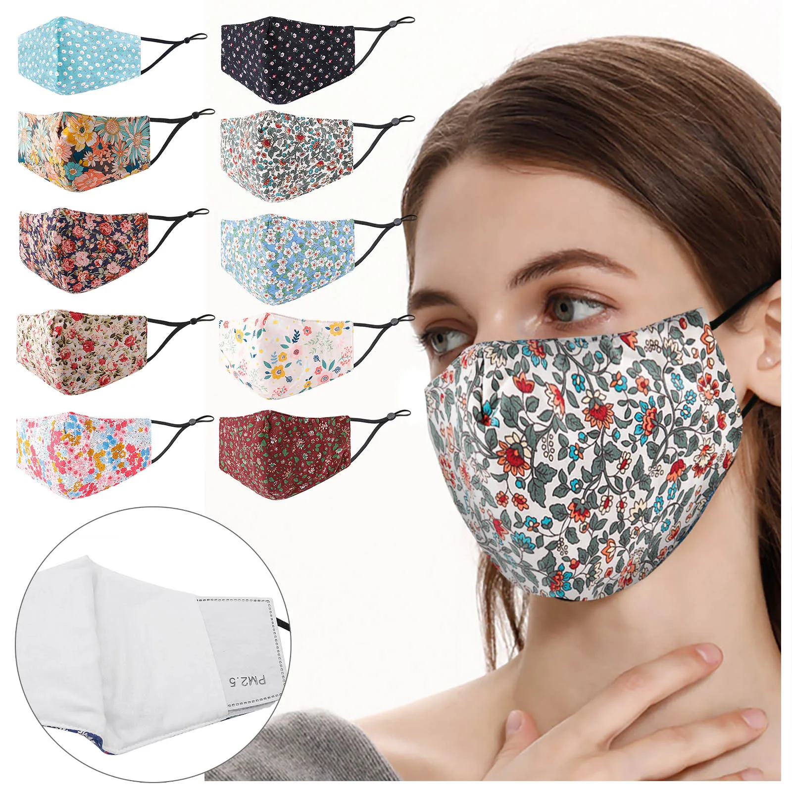 Fashion Floral Printed Face Mask Dustproof Breathable Soft Cotton Masks Adult Mouth Mask Adjustable Washable Face Mask Masque
Fashion Floral Printed Face Mask Dustproof Breathable Soft Cotton Masks Adult Mouth Mask Adjustable Washable Face Mask Masque