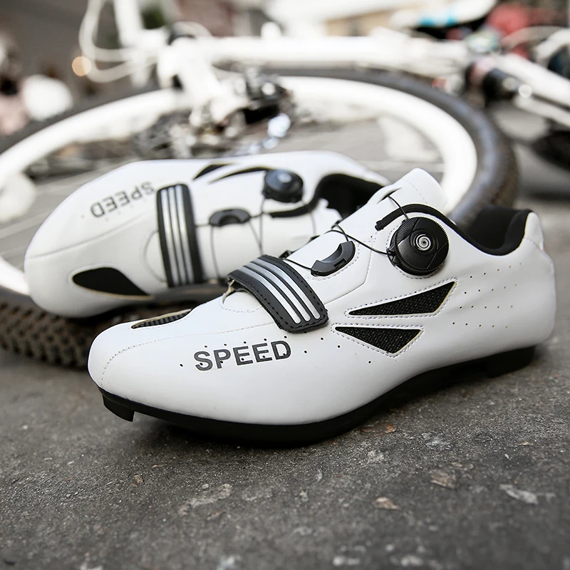 Professional elastic road belt lock bicycle shoes mountain belt lock bicycle shoes rubber sole non-locking training shoes
Professional elastic road belt lock bicycle shoes mountain belt lock bicycle shoes rubber sole non-locking training shoes