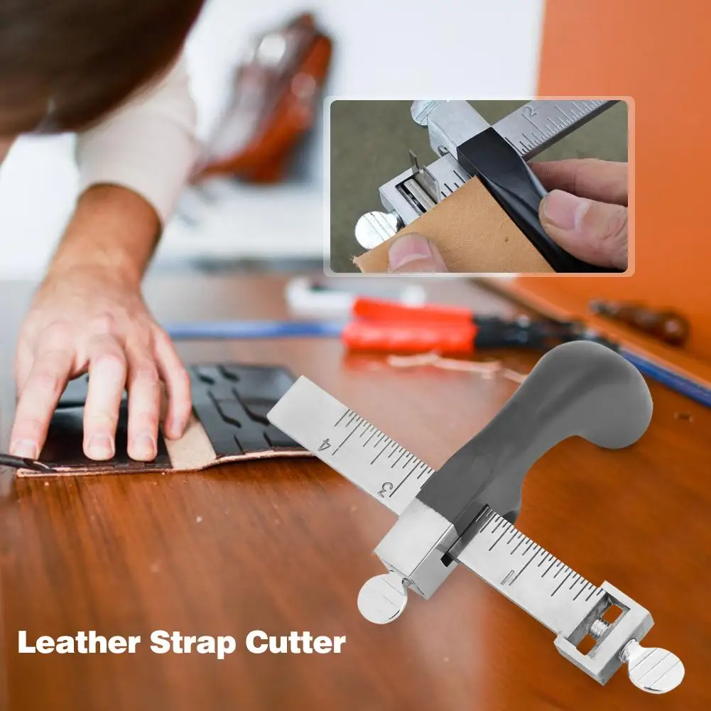 Leather Strap Cutter DIY Hand Cutting Wide Scope of Application Work Exquisite Drawing Gauge Leathercraft Strip Belt Tool
Leather Strap Cutter DIY Hand Cutting Wide Scope of Application Work Exquisite Drawing Gauge Leathercraft Strip Belt Tool