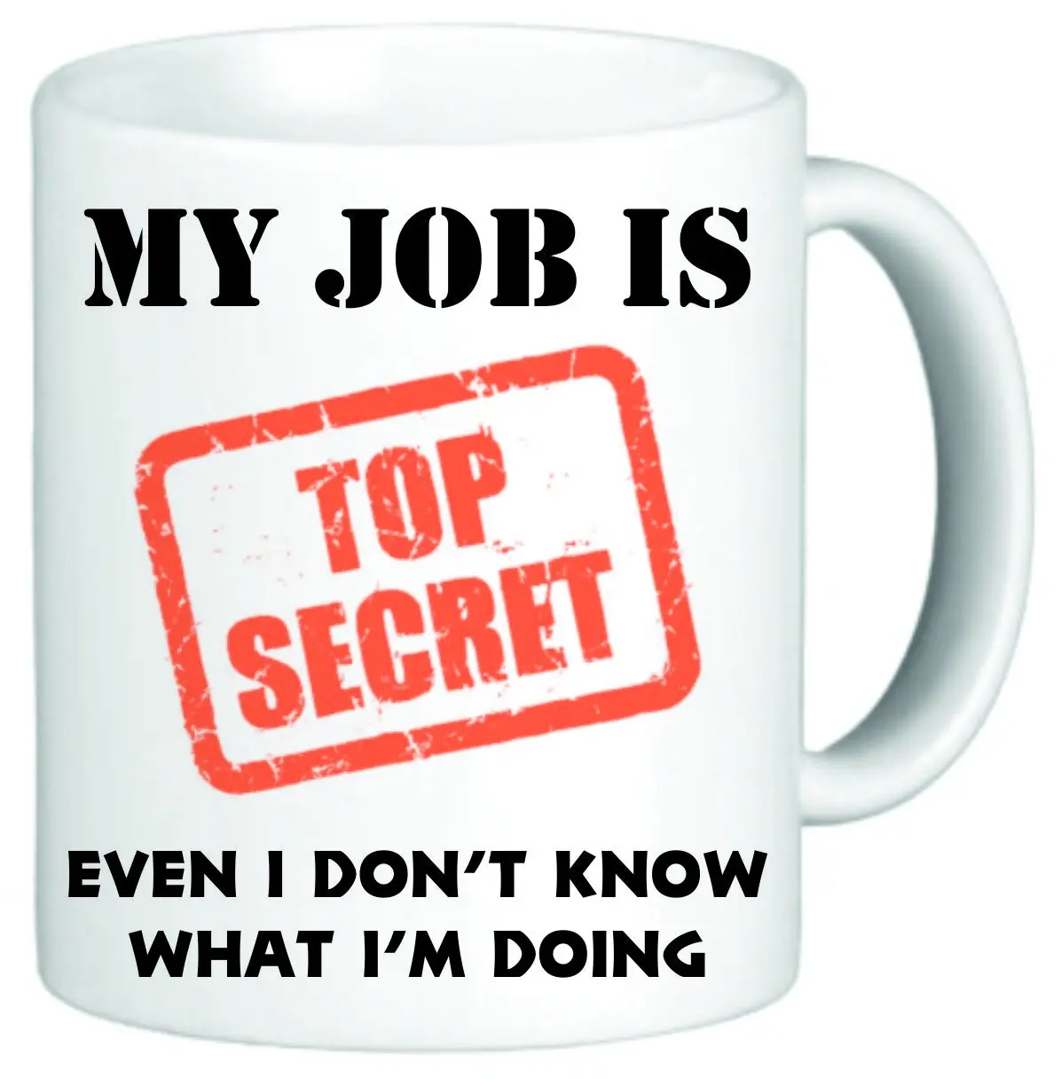 Забавная необычная кружка My work Is Top Secret подарок офисный Кубок|Кружки| |