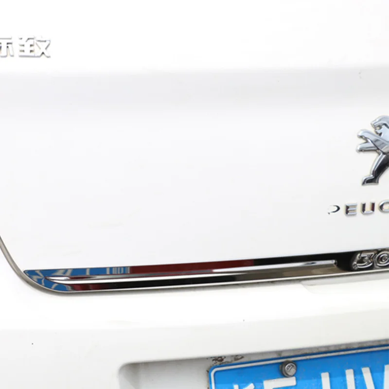 Car trunk trim strip Tailgate trim Car stainless steel trim strip Trim the trunk door For Peugeot 301 308 408 508 2008 2014-2019
Car trunk trim strip Tailgate trim Car stainless steel trim strip Trim the trunk door For Peugeot 301 308 408 508 2008 2014-2019